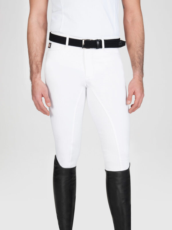 EQUILINE WALNUT - MEN'S RIDING BREECHES WITH X-GRIP FULL SEAT WHITE